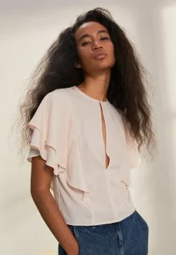 Filippa K Frill Sleeve- Bluse - Pale Rose