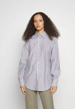 Filippa K Striped Shirt - Skjorte - Navy/White -[Merkevare] Salg 072ba80efb174d069515a37e28639b3a