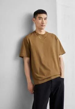 Filippa K Heavy Crewneck Tee - T-Shirts - Bronze