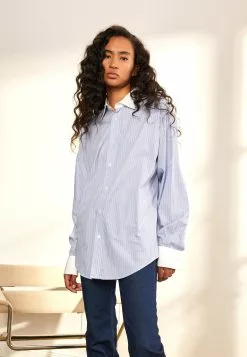 Filippa K Tuxedo- Skjorte - Coral Blue