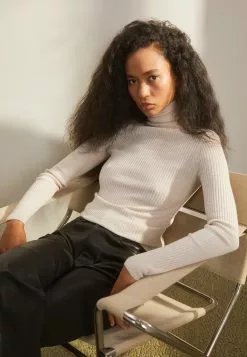 Filippa K Roller Neck - Strikkegenser - Dune