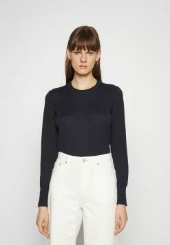 Filippa K R Neck - Strikkegenser - Navy