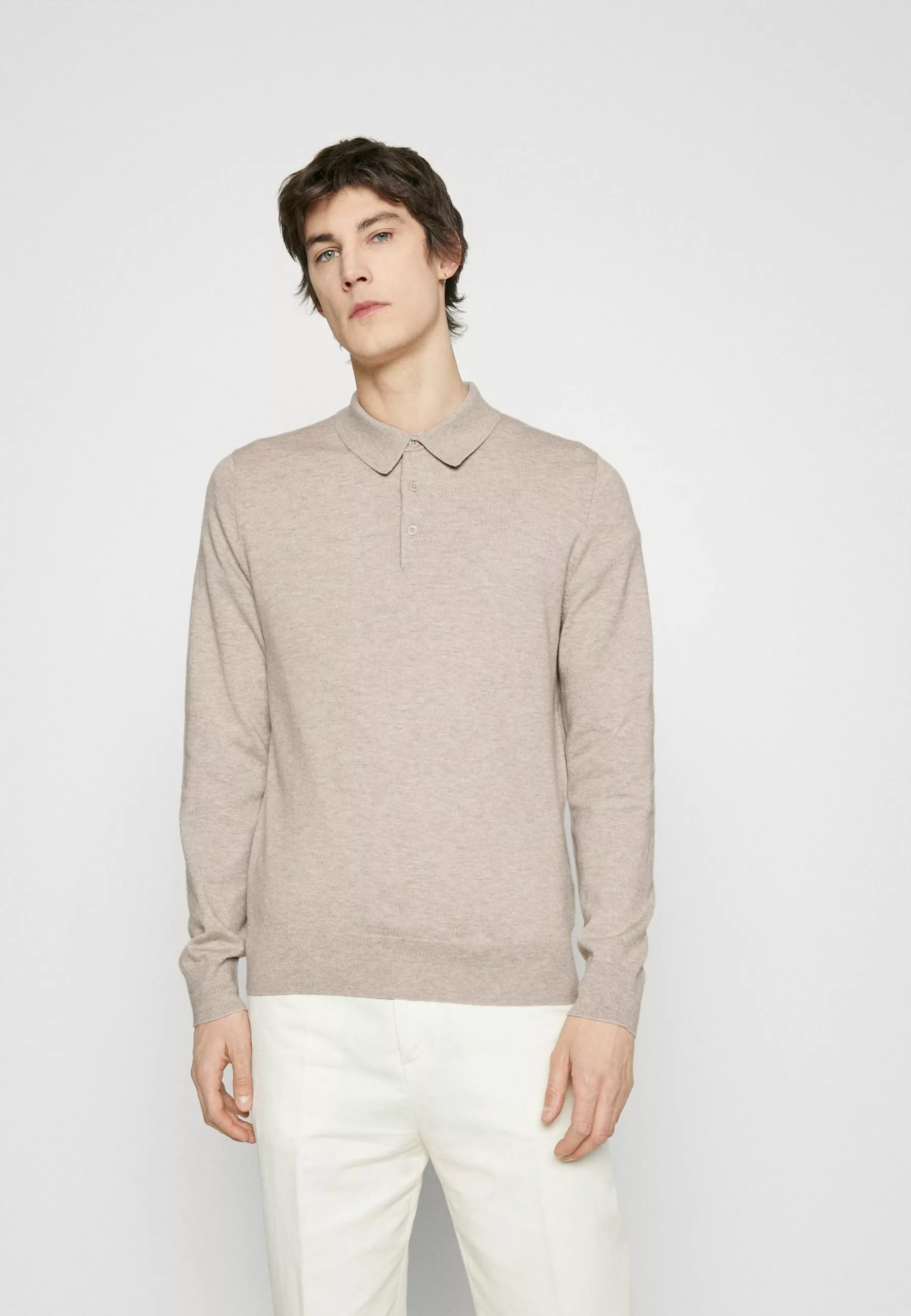 Filippa K Topper Langermet - Beige Melange 3 Filippa K Topper Langermet - Beige Melange