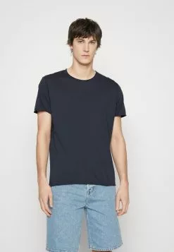 Filippa K Roll Neck Tee - T-Shirts - Storm Blue