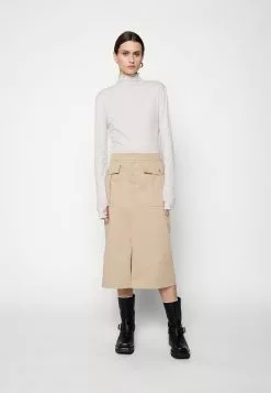 Filippa K Mock Neck- Topper Langermet - Dune -[Merkevare] Salg 70d5eae1b3144dc3a9b4b89df520ff35