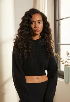 Filippa K Cropped - Strikkegenser - Black