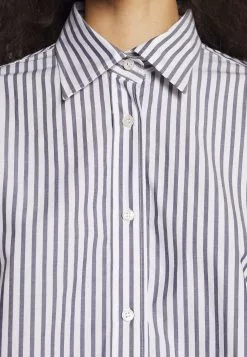 Filippa K Striped Shirt - Skjorte - Navy/White -[Merkevare] Salg 7ef764b555a44fdf8d815fdcdde8469b