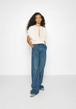 Filippa K Frill Sleeve- Bluse - Pale Rose -[Merkevare] Salg aa7f1cbbc15c49a68702350eb33c413a