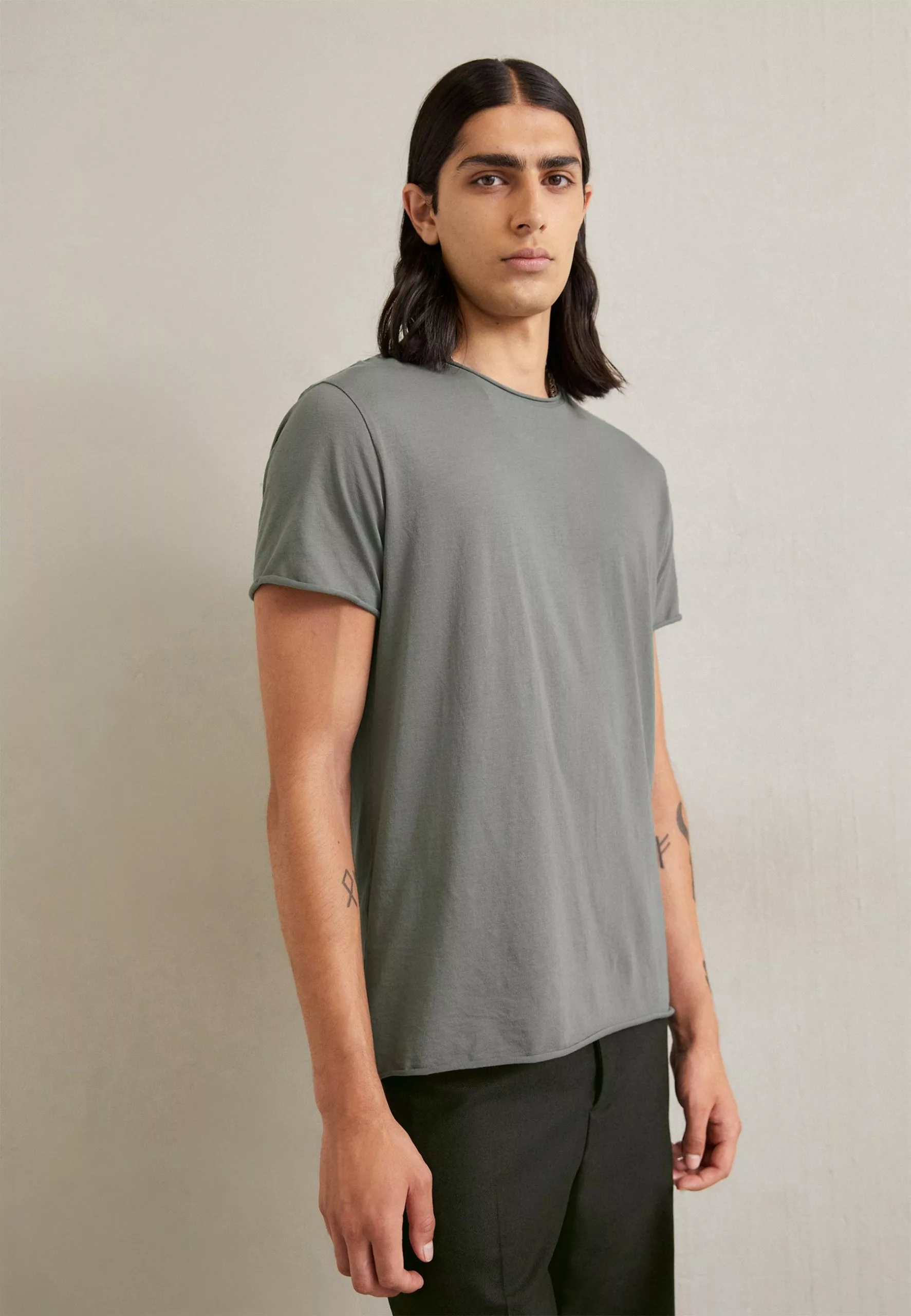 Filippa K Roll Neck - T-Shirts - Smoke Gree 3 Filippa K Roll Neck - T-Shirts - Smoke Gree