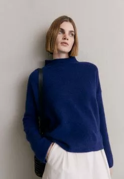 Filippa K Mika Funnelneck - Strikkegenser - Pacific Blue