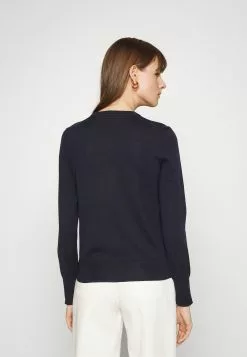 Filippa K R Neck - Strikkegenser - Navy -[Merkevare] Salg b653d956ef4f444fb3b8b126f2dbee64
