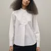 Filippa K Stand Collar - Bluse - White -[Merkevare] Salg b7d0d5ab978647e6b7865fd083829cf2