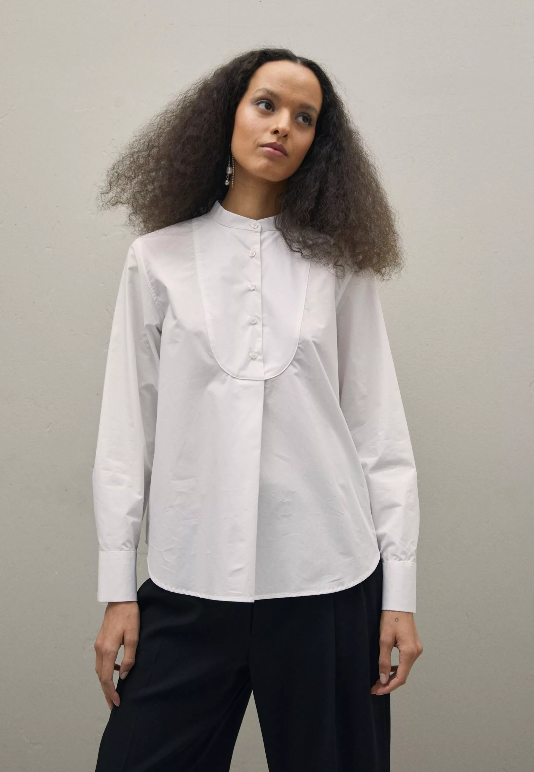Filippa K Stand Collar - Bluse - White 3 Filippa K Stand Collar - Bluse - White