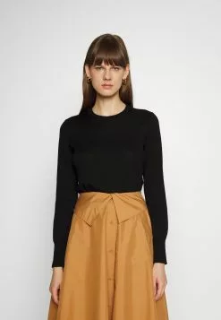 Filippa K R Neck - Strikkegenser - Black