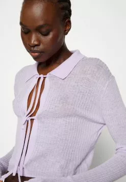 Filippa K Cropped Tie Cardigan - Cardigan - Pastel Lilac -[Merkevare] Salg d40141ae447a40298e5a518cc876cf01