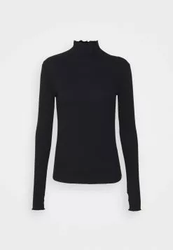 Filippa K Mock Neck - Topper Langermet - Black -[Merkevare] Salg d75c24e9b5d04b028136ed51bd5a42dc