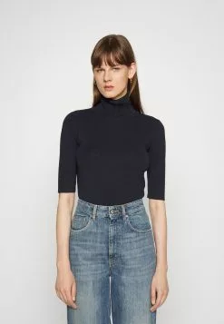 Filippa K Elbow Sleeve - T-Shirts - Navy
