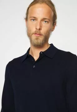 Filippa K Topper Langermet - Navy -[Merkevare] Salg e422371a5a3c4c56b6858476b991fc01