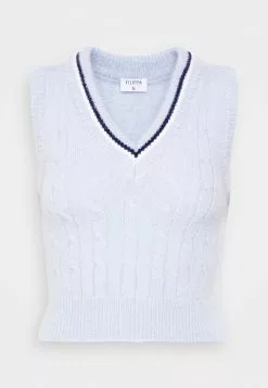 Filippa K Vest - Strikkegenser - Ice Blue -[Merkevare] Salg e7e2b6b8f3de4cc9b0de7795f2a004f7