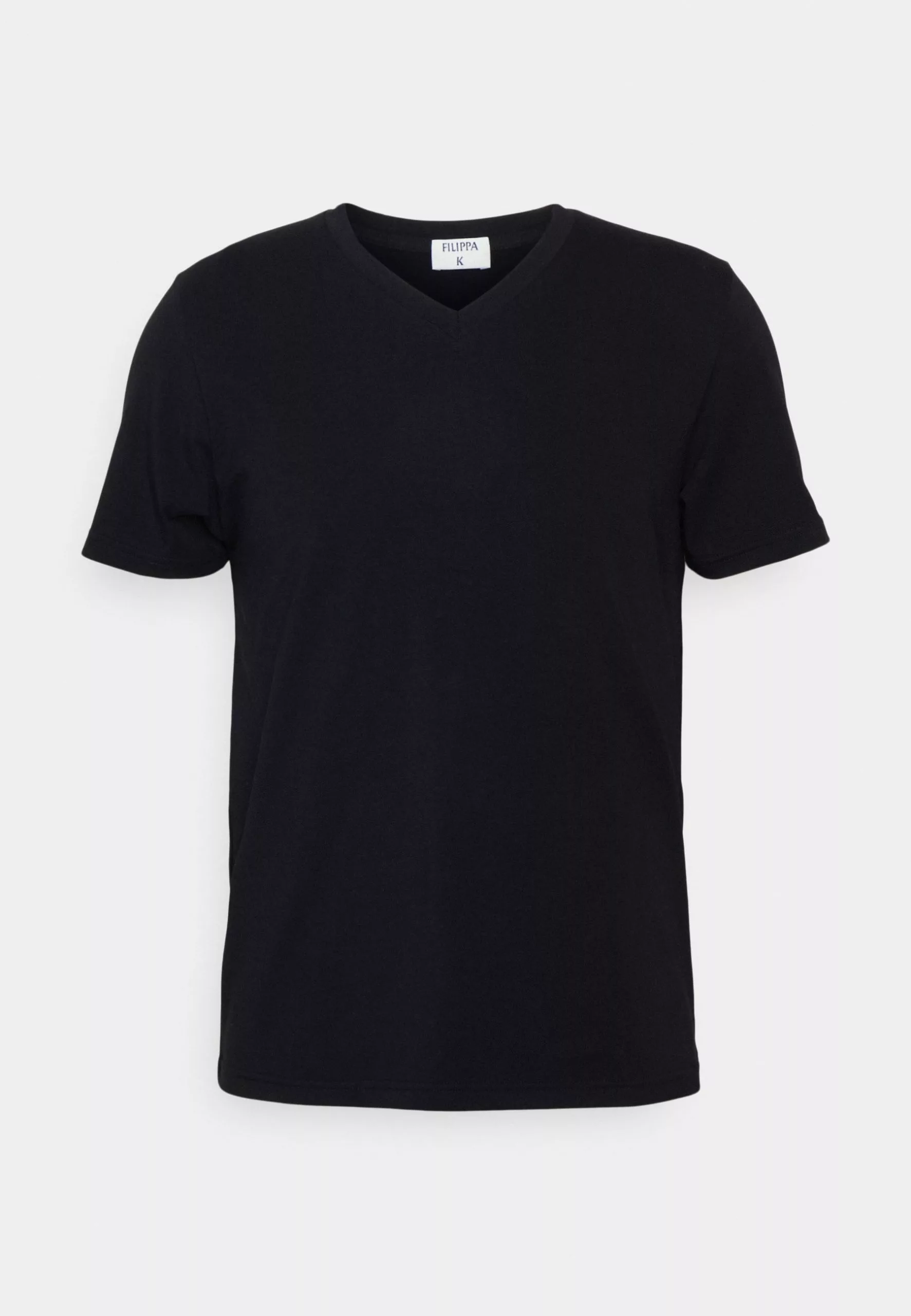 Filippa K V Neck Tee - T-Shirts - Black 7 Filippa K V Neck Tee - T-Shirts - Black - Bilde 5