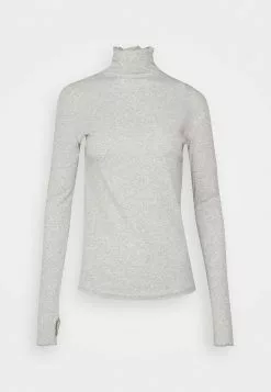 Filippa K Mock Neck - Topper Langermet - Light Grey Melange -[Merkevare] Salg fb3241b6642340c9ad8105291c19b70d